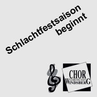 Chorgemeinschaft beginnt am Freitag die Schlachtfestsaison 2013/14