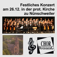 Festliches Konzert am 2. Weihnachtsfeiertag 2018