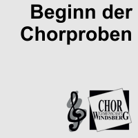 Artikelbild - Chor Beginn der Chorproben